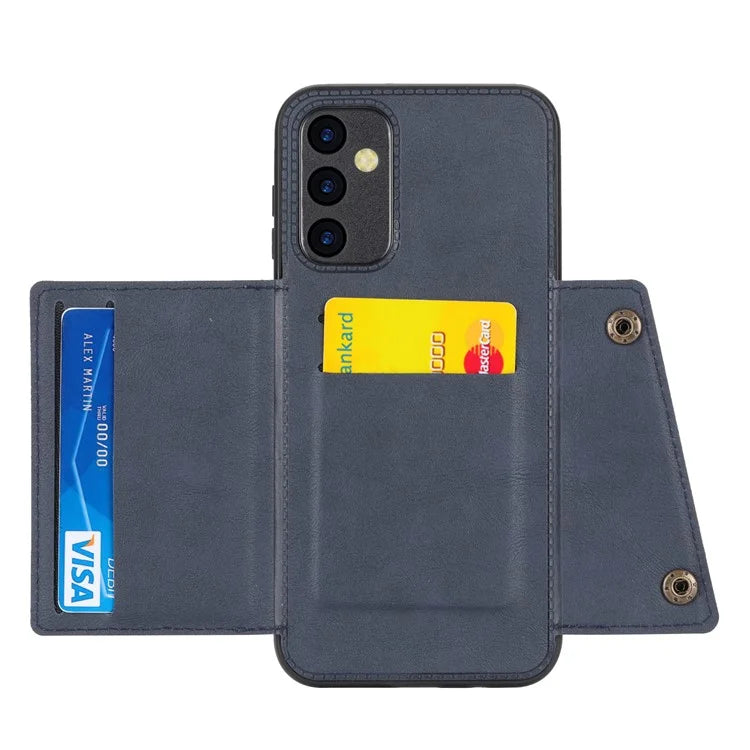 For Samsung Galaxy A25 5G (Global) (161.0 x 76.5 x 8.3mm) Case Card Slots Kickstand Phone Cover