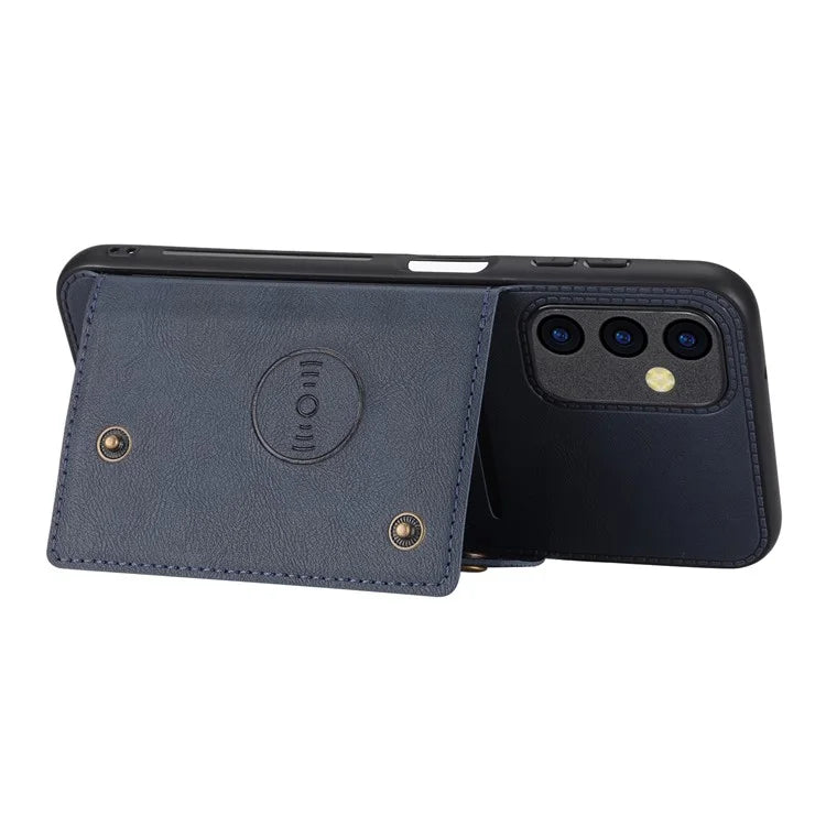 For Samsung Galaxy A25 5G (Global) (161.0 x 76.5 x 8.3mm) Case Card Slots Kickstand Phone Cover