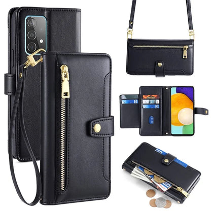 For Samsung Galaxy A52 4G / A52s 5G / A52 5G Case Wallet Leather Phone Cover with Hardware Buckle