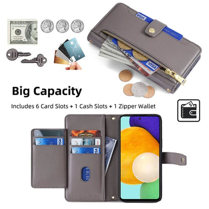 For Samsung Galaxy A52 4G / A52s 5G / A52 5G Case Wallet Leather Phone Cover with Hardware Buckle