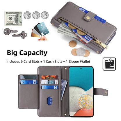 For Samsung Galaxy A53 5G Case PU Leather+TPU Smart Phone Cover with Crossbody Shoulder Strap