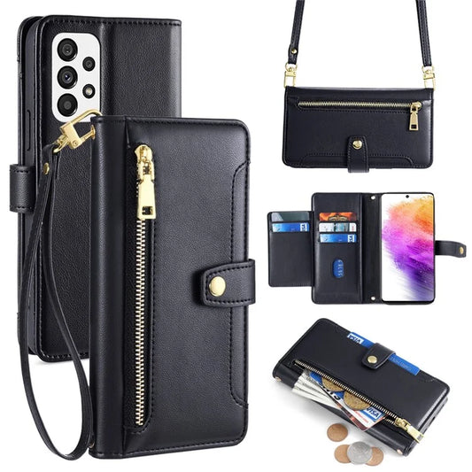 For Samsung Galaxy A73 5G Magnetic Case 6 Card Holders Stand Phone Cover