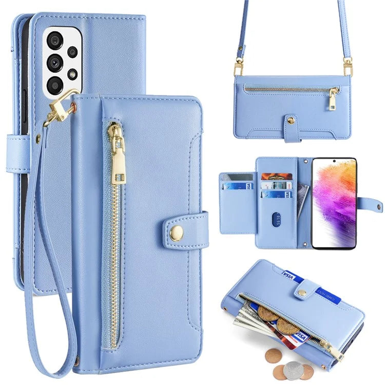 For Samsung Galaxy A73 5G Magnetic Case 6 Card Holders Stand Phone Cover
