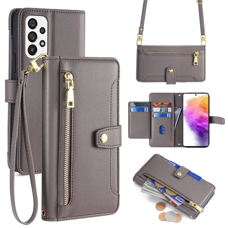 For Samsung Galaxy A73 5G Magnetic Case 6 Card Holders Stand Phone Cover