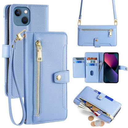 For iPhone 13 6.1 inch Case Drop-resistant Leather Flip Stand Phone Protector