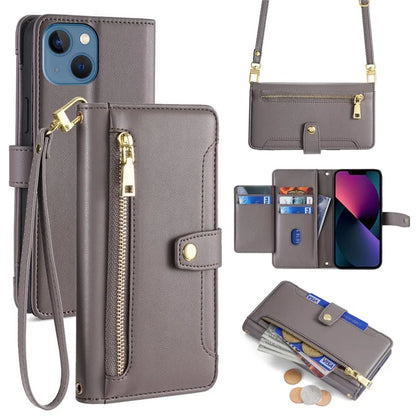 For iPhone 13 6.1 inch Case Drop-resistant Leather Flip Stand Phone Protector