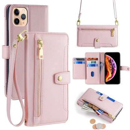 For iPhone 11 Pro Max Cell Phone Case Magnetic Closure PU Leather Cover