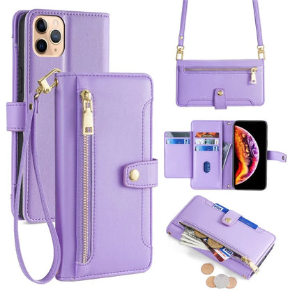 For iPhone 11 Pro Max Cell Phone Case Magnetic Closure PU Leather Cover