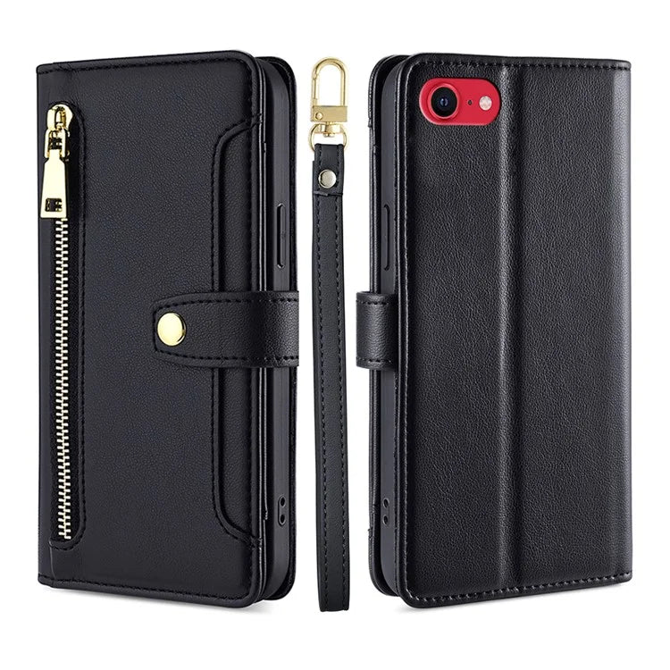 For iPhone 7 4.7 inch / 8 4.7 inch / SE (2020) / SE (2022) Magnetic Case Zipper Pocket Anti-dust Phone Cover
