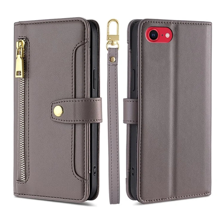 For iPhone 7 4.7 inch / 8 4.7 inch / SE (2020) / SE (2022) Magnetic Case Zipper Pocket Anti-dust Phone Cover