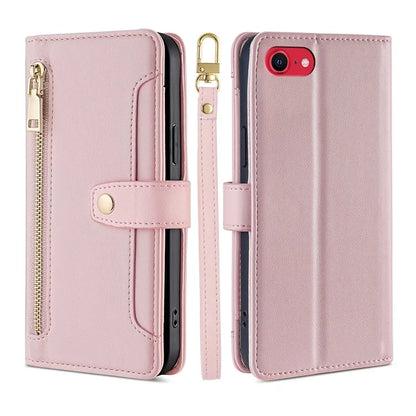 For iPhone 7 4.7 inch / 8 4.7 inch / SE (2020) / SE (2022) Magnetic Case Zipper Pocket Anti-dust Phone Cover