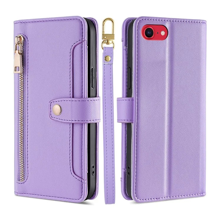 For iPhone 7 4.7 inch / 8 4.7 inch / SE (2020) / SE (2022) Magnetic Case Zipper Pocket Anti-dust Phone Cover