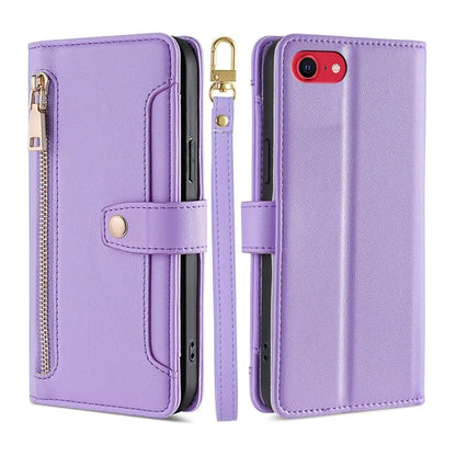 For iPhone 7 4.7 inch / 8 4.7 inch / SE (2020) / SE (2022) Magnetic Case Zipper Pocket Anti-dust Phone Cover