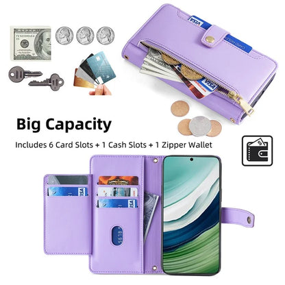 For Huawei Mate 60 Case Leather Drop Protection Phone Cover with Handy Strap