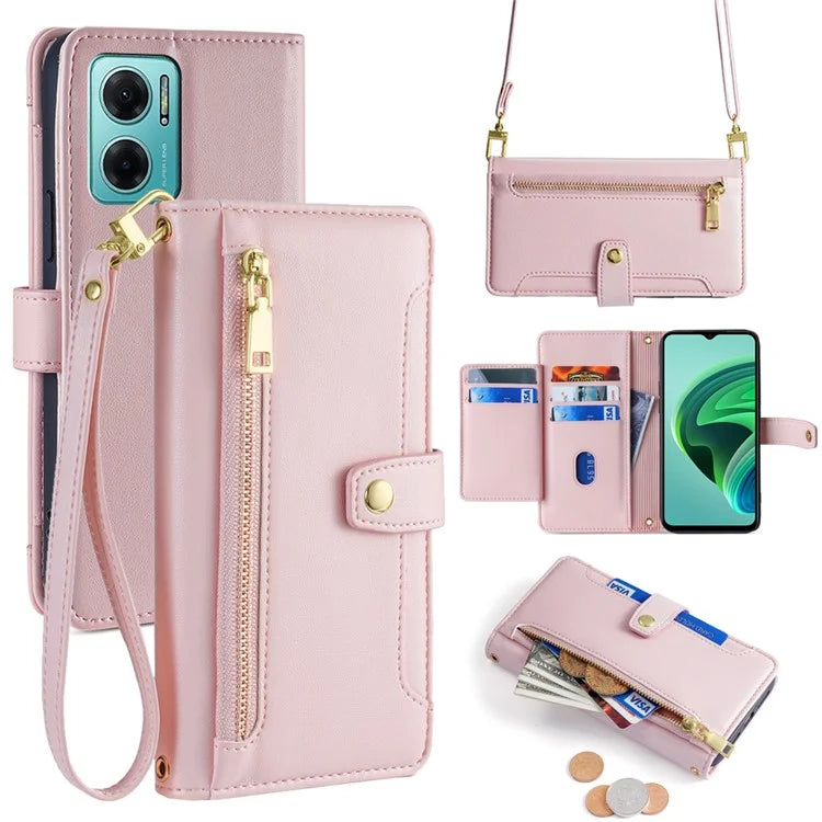 For Xiaomi Redmi Note 11E 5G / Redmi 10 5G / Redmi 10 Prime+ 5G Case Wallet PU Leather Phone Cover