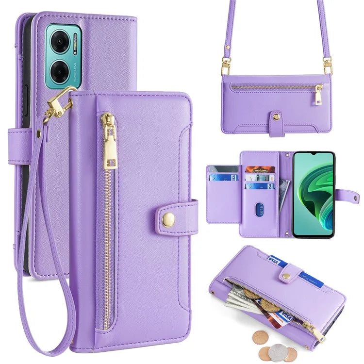 For Xiaomi Redmi Note 11E 5G / Redmi 10 5G / Redmi 10 Prime+ 5G Case Wallet PU Leather Phone Cover