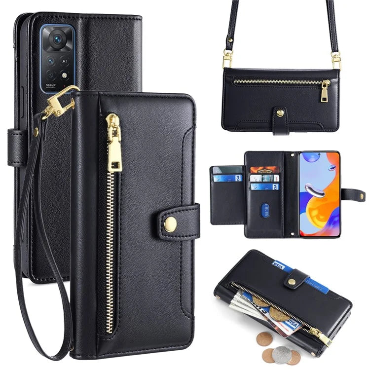 For Xiaomi Redmi Note 11 Pro 4G (Mediatek) / Note 11 Pro 5G (Qualcomm) / Note 12 Pro 4G Case PU Leather Phone Cover