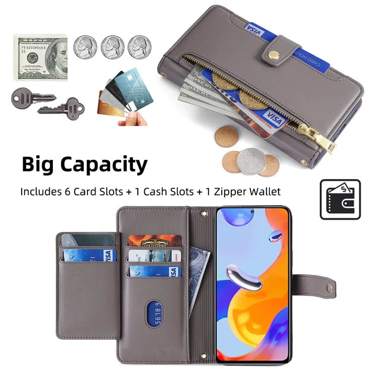 For Xiaomi Redmi Note 11 Pro 4G (Mediatek) / Note 11 Pro 5G (Qualcomm) / Note 12 Pro 4G Case PU Leather Phone Cover