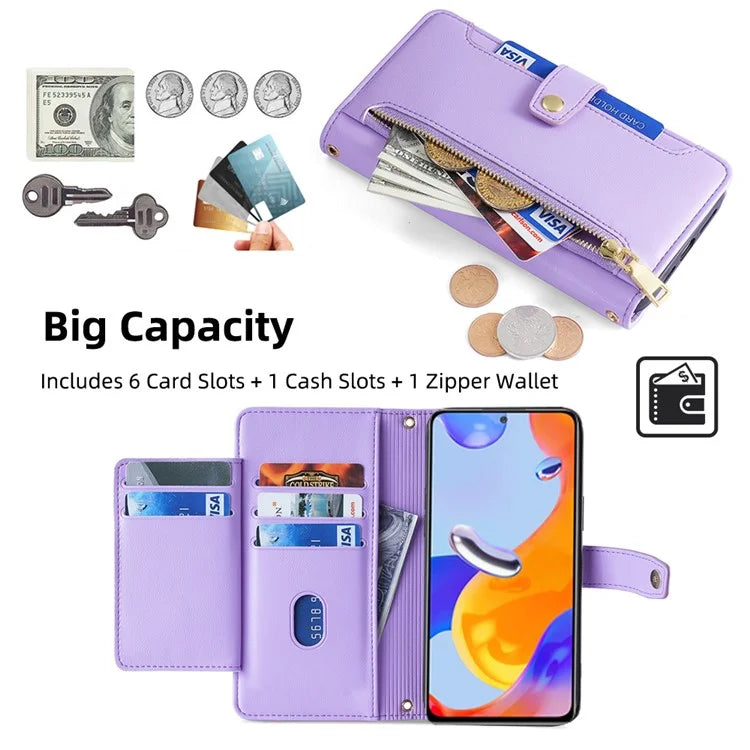 For Xiaomi Redmi Note 11 Pro 4G (Mediatek) / Note 11 Pro 5G (Qualcomm) / Note 12 Pro 4G Case PU Leather Phone Cover