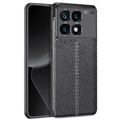For Xiaomi Redmi K70E 5G / Poco X6 Pro 5G Case Anti-drop TPU Litchi Texture Cell Phone Cover