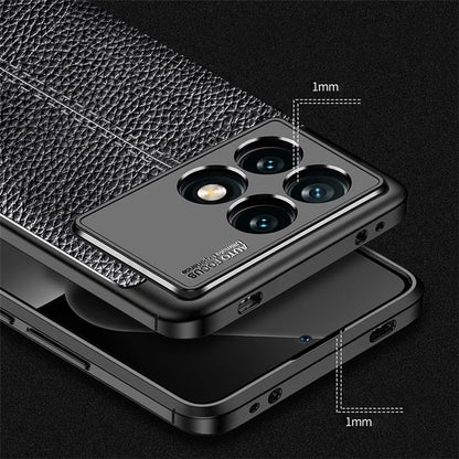 For Xiaomi Redmi K70E 5G / Poco X6 Pro 5G Case Anti-drop TPU Litchi Texture Cell Phone Cover