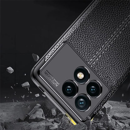 For Xiaomi Redmi K70E 5G / Poco X6 Pro 5G Case Anti-drop TPU Litchi Texture Cell Phone Cover