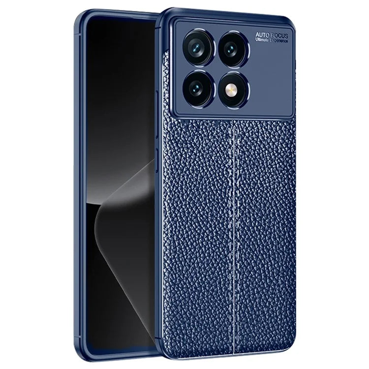 For Xiaomi Redmi K70E 5G / Poco X6 Pro 5G Case Anti-drop TPU Litchi Texture Cell Phone Cover