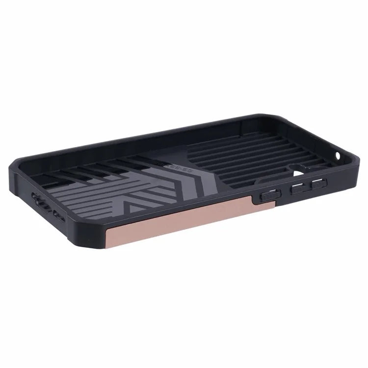 For Samsung Galaxy A55 5G Case PC+TPU Card Holder Phone Kickstand Cover with Slide Lens Lid