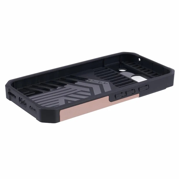 For Google Pixel 8a Cover Camera Slide Lid Card Holder Cell Phone Case with Ring Kickstand