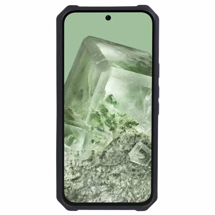 For Google Pixel 8a Cover Camera Slide Lid Card Holder Cell Phone Case with Ring Kickstand