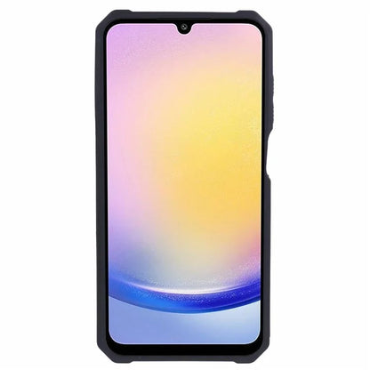 For Samsung Galaxy A25 5G (Global) (161.0 x 76.5 x 8.3mm) Case Card Holder PC+TPU Phone Kickstand Coverish Green