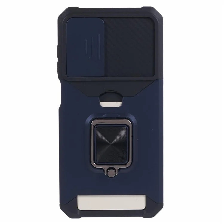 For Samsung Galaxy A25 5G (Global) (161.0 x 76.5 x 8.3mm) Case Card Holder PC+TPU Phone Kickstand Cover