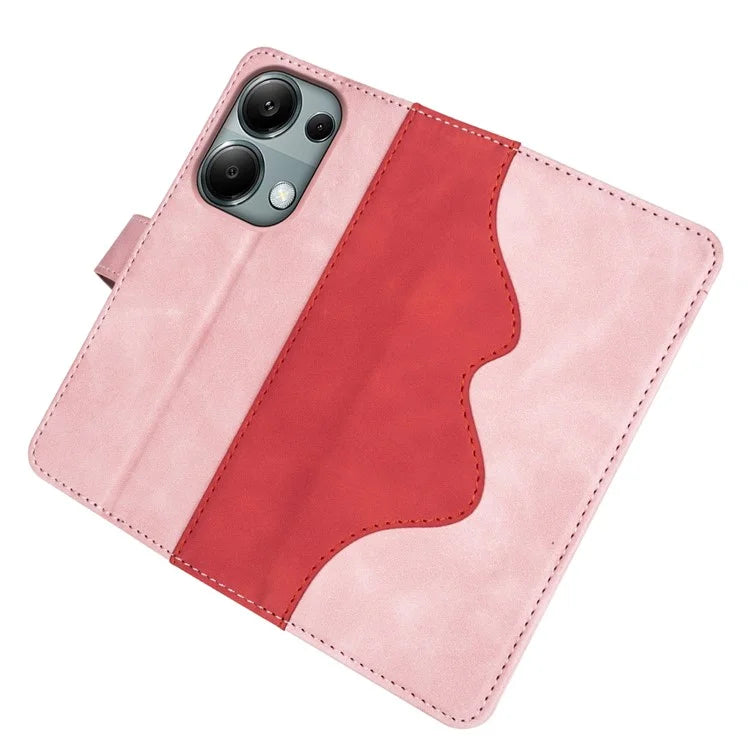 For Xiaomi Redmi Note 13 Pro 4G / Poco M6 Pro 4G Wallet Case Color Splicing Phone Leather Cover