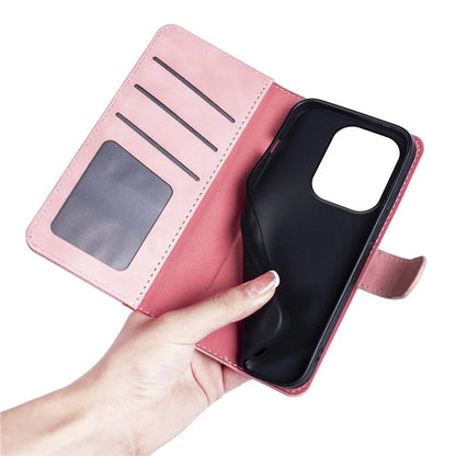For Xiaomi Redmi Note 13 Pro 4G / Poco M6 Pro 4G Wallet Case Color Splicing Phone Leather Cover