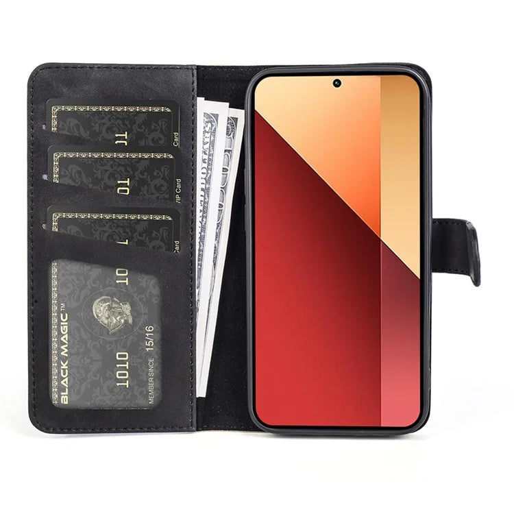 For Xiaomi Redmi Note 13 Pro 4G / Poco M6 Pro 4G Wallet Case Color Splicing Phone Leather Cover