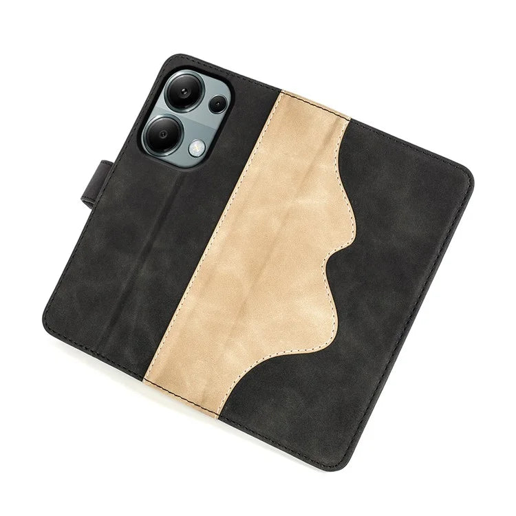 For Xiaomi Redmi Note 13 Pro 4G / Poco M6 Pro 4G Wallet Case Color Splicing Phone Leather Cover