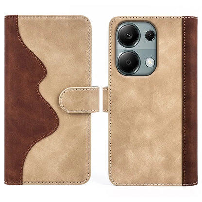 For Xiaomi Redmi Note 13 Pro 4G / Poco M6 Pro 4G Wallet Case Color Splicing Phone Leather Cover