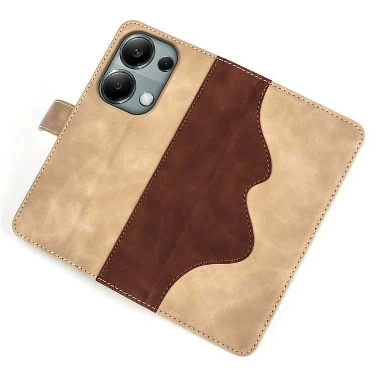 For Xiaomi Redmi Note 13 Pro 4G / Poco M6 Pro 4G Wallet Case Color Splicing Phone Leather Cover