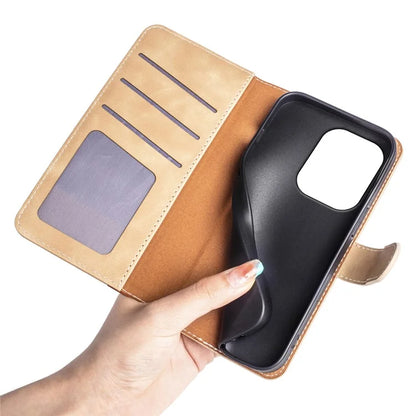 For Xiaomi Redmi Note 13 Pro 4G / Poco M6 Pro 4G Wallet Case Color Splicing Phone Leather Cover