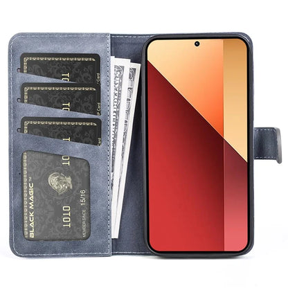 For Xiaomi Redmi Note 13 Pro 4G / Poco M6 Pro 4G Wallet Case Color Splicing Phone Leather Cover