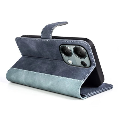 For Xiaomi Redmi Note 13 Pro 4G / Poco M6 Pro 4G Wallet Case Color Splicing Phone Leather Cover