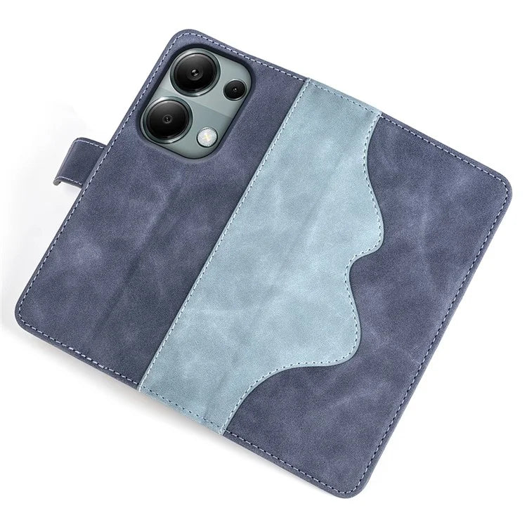 For Xiaomi Redmi Note 13 Pro 4G / Poco M6 Pro 4G Wallet Case Color Splicing Phone Leather Cover