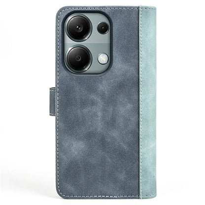 For Xiaomi Redmi Note 13 Pro 4G / Poco M6 Pro 4G Wallet Case Color Splicing Phone Leather Cover