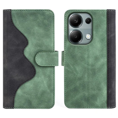 For Xiaomi Redmi Note 13 Pro 4G / Poco M6 Pro 4G Wallet Case Color Splicing Phone Leather Cover