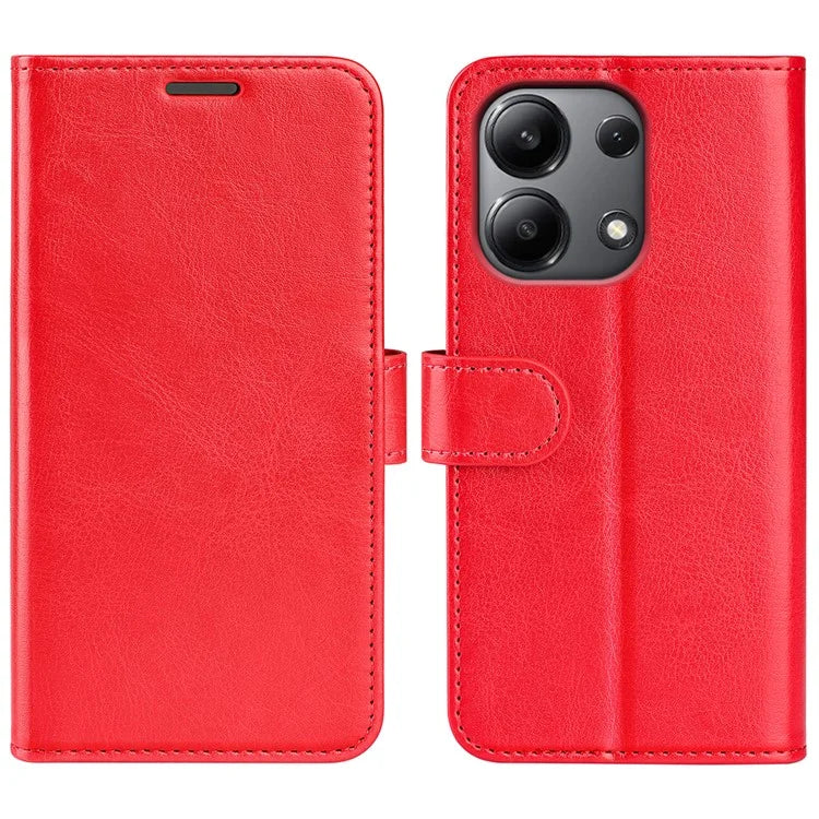 For Xiaomi Redmi Note 13 4G Case Crazy Horse Texture Leather Phone Cover