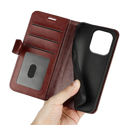 For Xiaomi Redmi Note 13 4G Case Crazy Horse Texture Leather Phone Cover