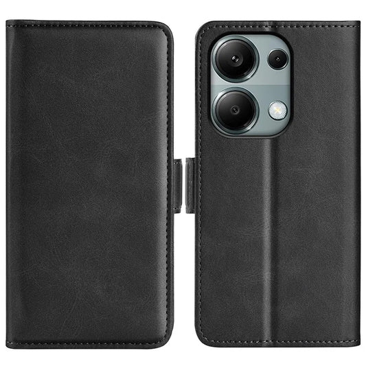 For Xiaomi Redmi Note 13 Pro 4G / Poco M6 Pro 4G Leather Wallet Phone Case Dual Magnetic Clasp
