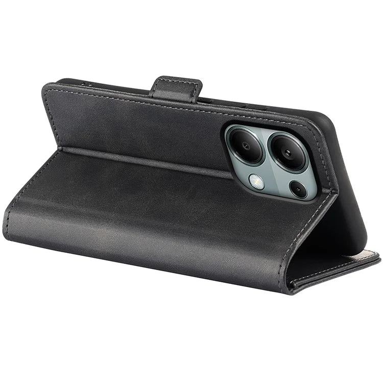 For Xiaomi Redmi Note 13 Pro 4G / Poco M6 Pro 4G Leather Wallet Phone Case Dual Magnetic Clasp
