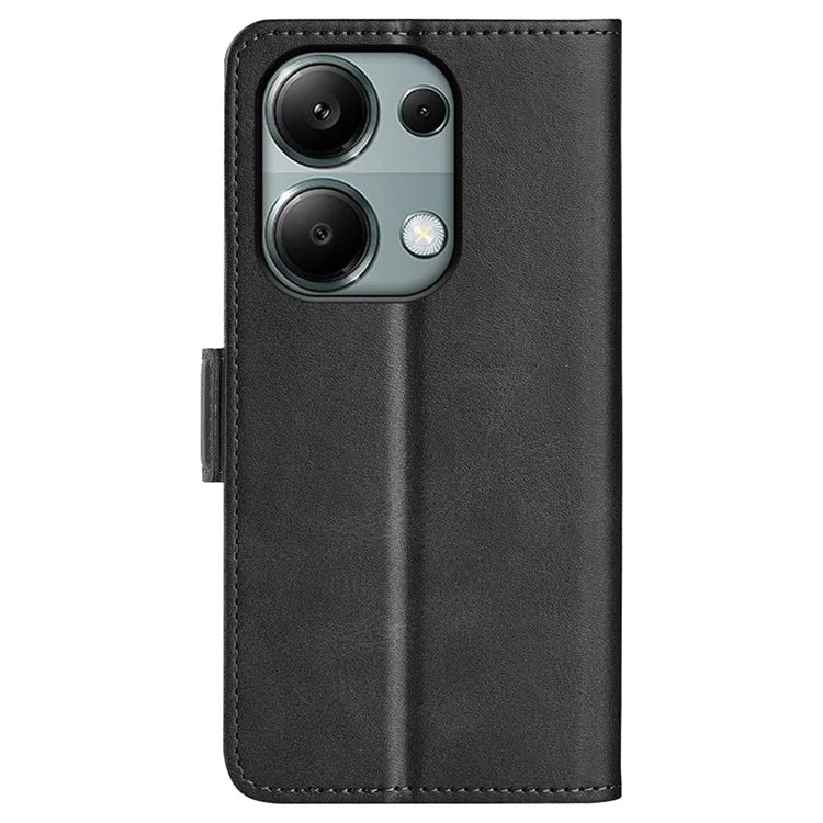 For Xiaomi Redmi Note 13 Pro 4G / Poco M6 Pro 4G Leather Wallet Phone Case Dual Magnetic Clasp