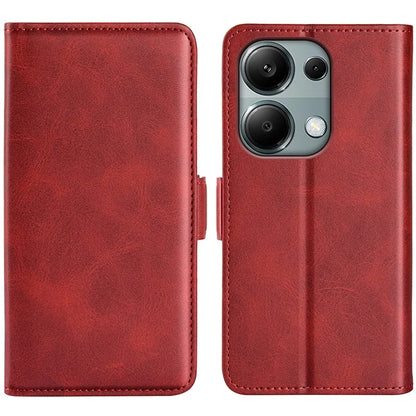 For Xiaomi Redmi Note 13 Pro 4G / Poco M6 Pro 4G Leather Wallet Phone Case Dual Magnetic Clasp